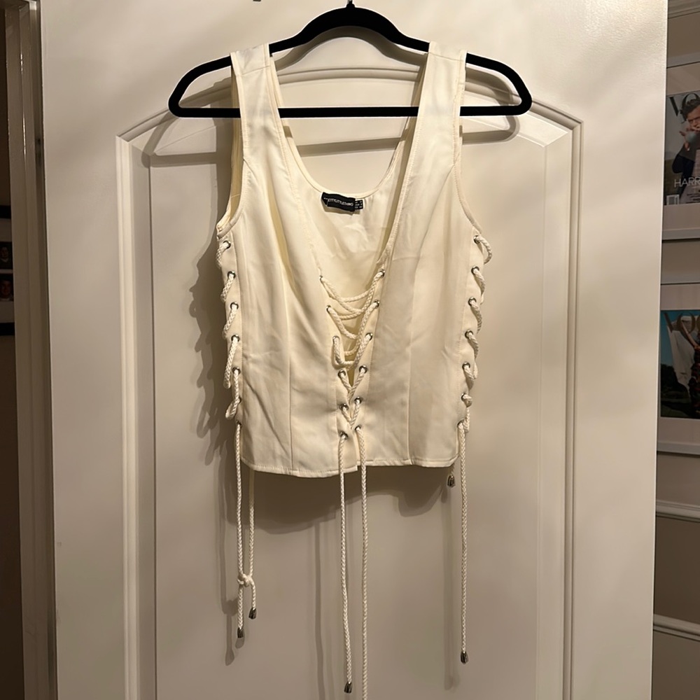 Lace up top